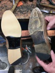 Leather Sole and Leather/Rubber Heel Before and After